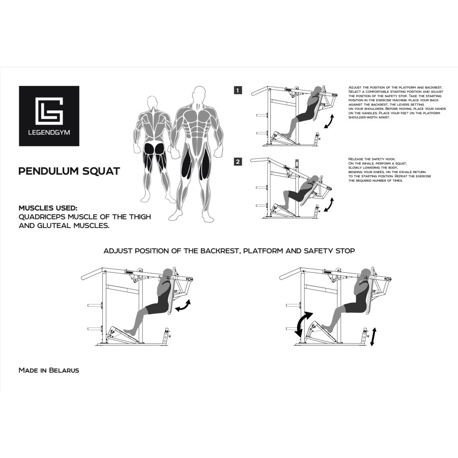LegendGym - Pendulum Squat VB 116