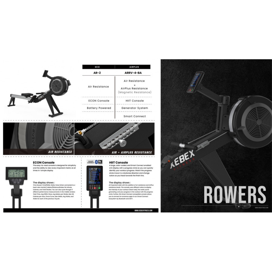 XEBEX - AIRPLUS ROWER 4.0 SMART CONNECT