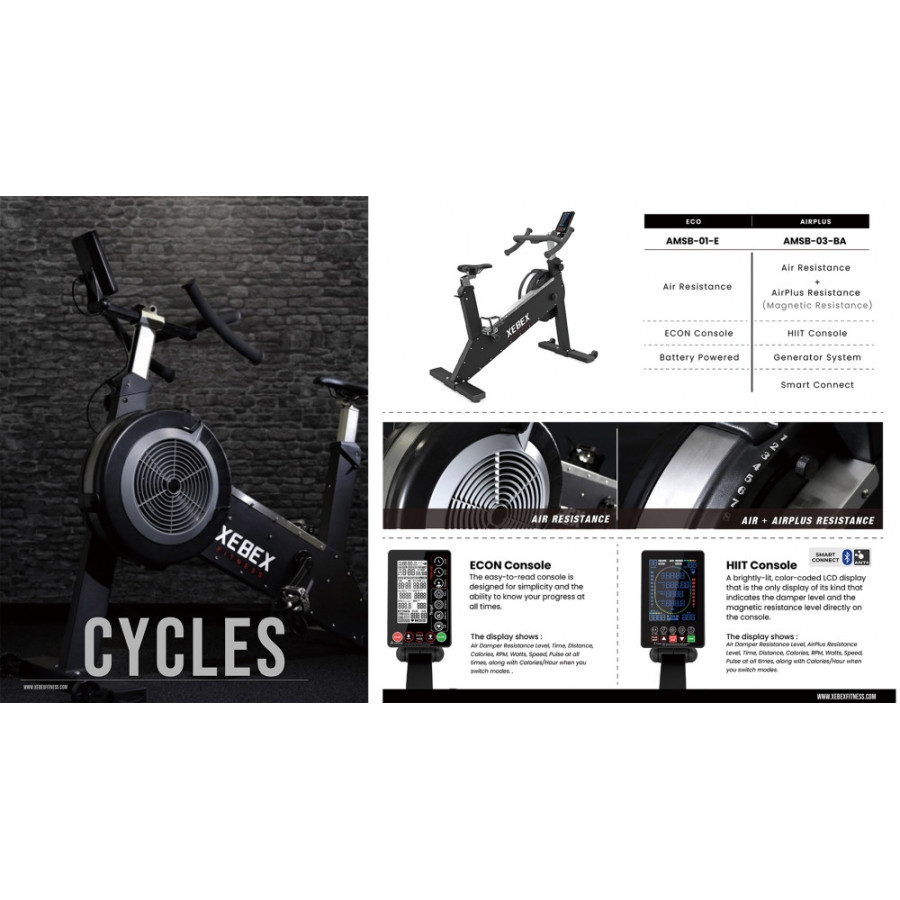 XEBEX - FITNESS AIRPLUS CYCLE SMART CONNECT