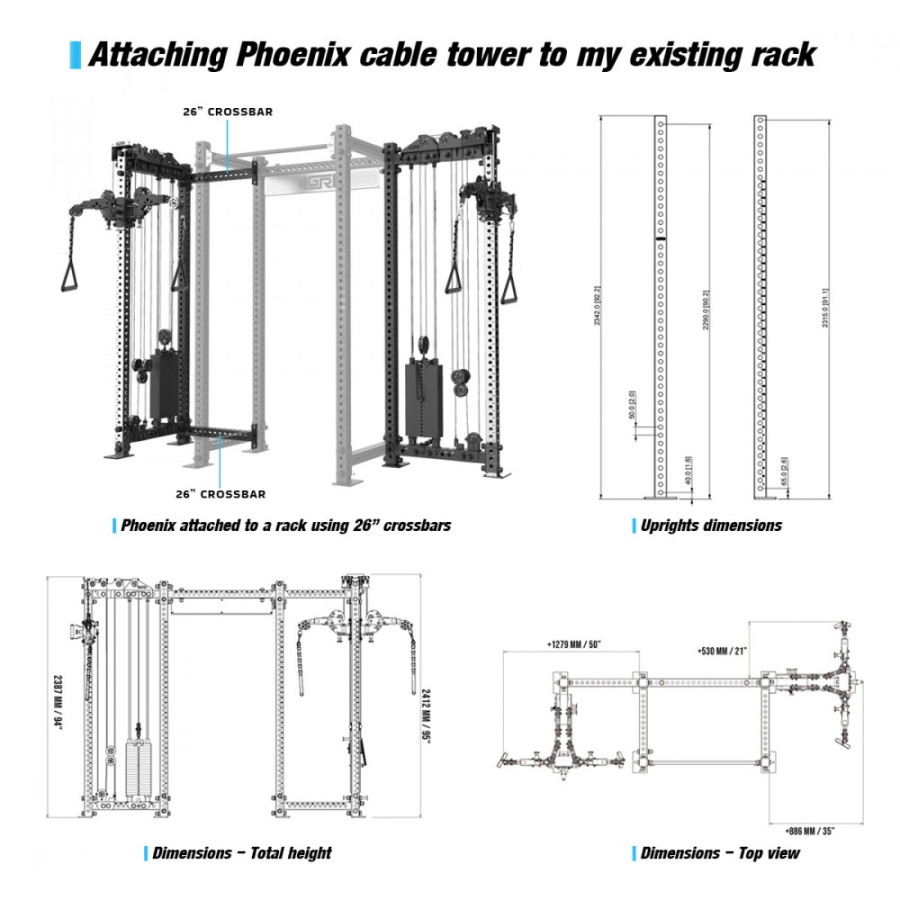 GETRXD - Phoenix Plate Loaded Cable Tower