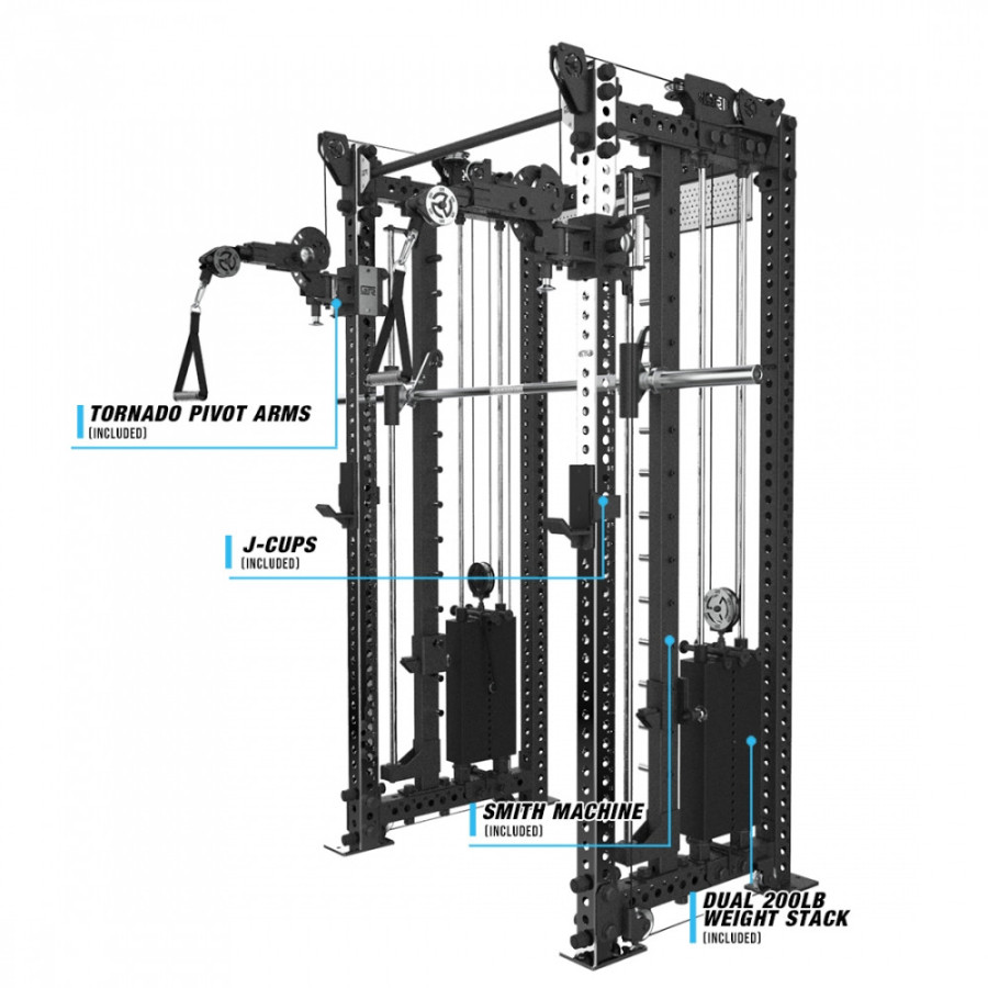 GETRXD - RX3 Tornado Compact Smith Machine Rack