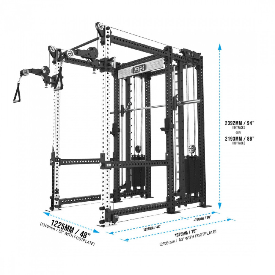 GETRXD - RX3 Tornado 6-Post Smith Machine Rack
