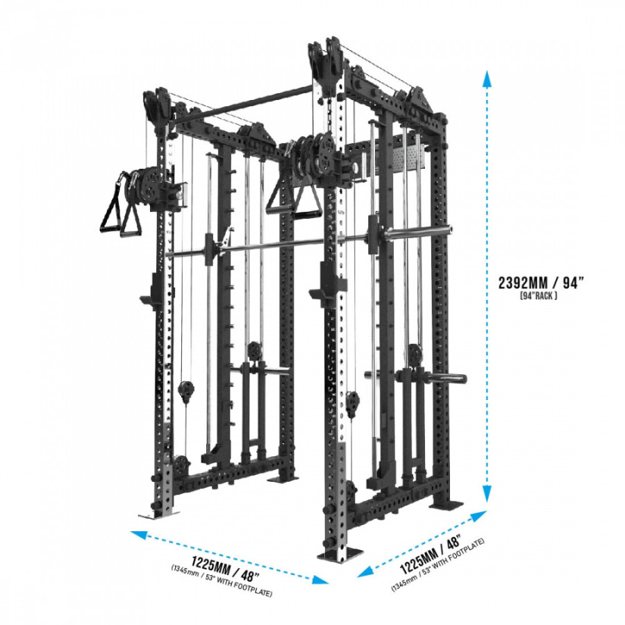 GETRXD - RX3 3000 Plate Loaded Smith Machine Rack