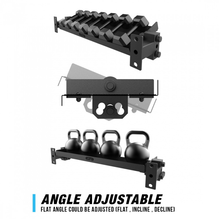 GETRXD - RX3 42" Kettlebell and Dumbbell Shelf with Extension