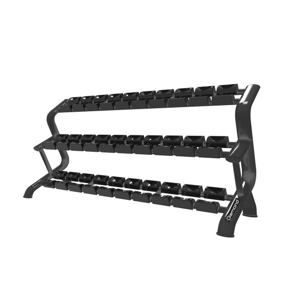 Diamond Fitness - ROUND DUMBBELL RACK 15 PAIRS
