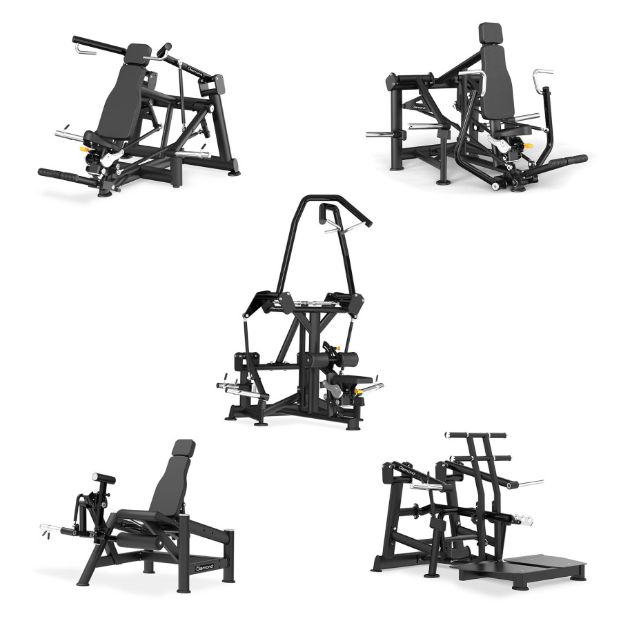 Diamond Fitness - S700 SET 5 MACCHINE BLACK