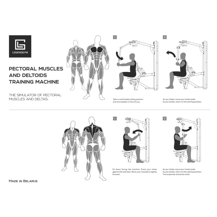 LegendGym - Pectoral fly and rear deltoid machine VB 305
